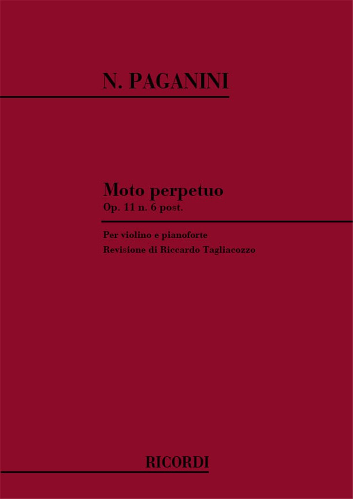 Moto Perpetuo Op. 11 N. 6